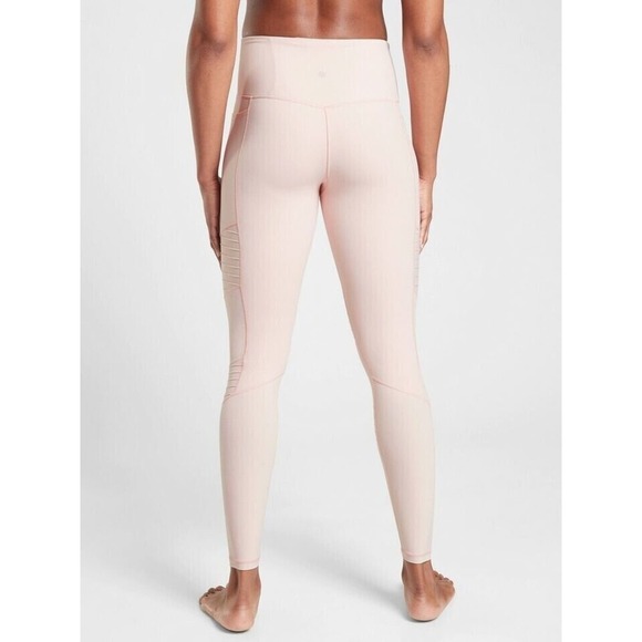 Athleta Powervita Inclination Moto Tights Orchid Pink‎ Side Pocket - Picture 15 of 15